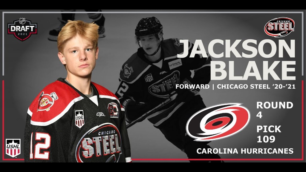 Jackson Blake of the USHL’s Chicago Steel may be a ‘steal’ for the NHL’s Carolina Hurricanes